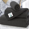 3 Piece Towel Sets for Bathroom, 1 Large Bath 30" x 56", 1 Hand 18" x 28" by VOOVAMOVAS