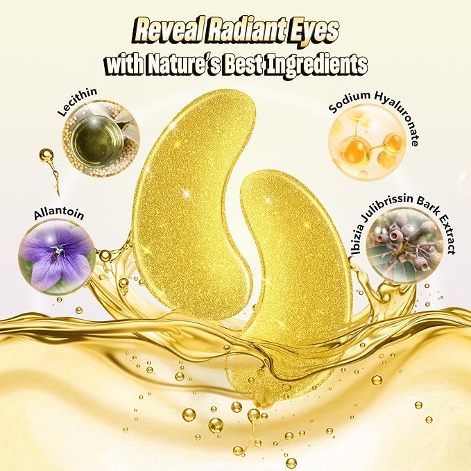 NAZANO 102 Pcs 24K Gold Under Eye Patches - Image 3