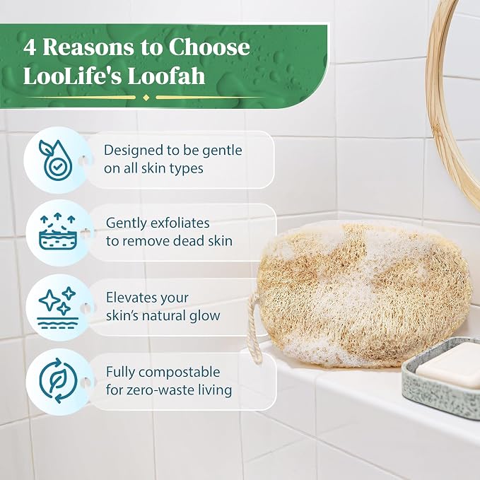 Natural Loofah Exfoliating Sponge - Image 8