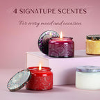 NORVENCE Candles for Women, Scented Candle Gift Set of 4, Scented Candles for - Image 2