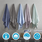 Madison Park Organic 100% Cotton Bathroom Towel Set, Hotel & Spa Quality Highly - Image 4