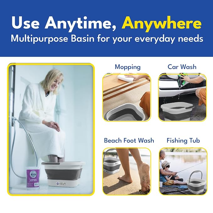 Foot Soaking Tub for Soaking Feet, Collapsible Foot Tub, Foot Bath Soak Tub - Image 3