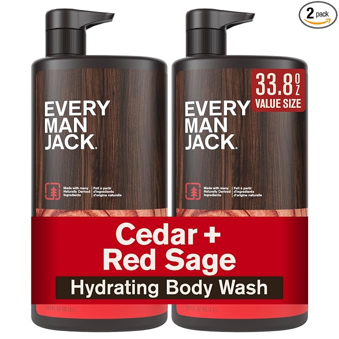 Every Man Jack Cedar + Red Sage Mens Body Wash by EveryManJack