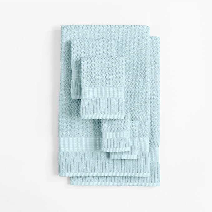 NY Loft 100% Cotton Towel Set 6 Piece | Super Soft & Absorbent Quick-Dry 2 Bath - Image 8