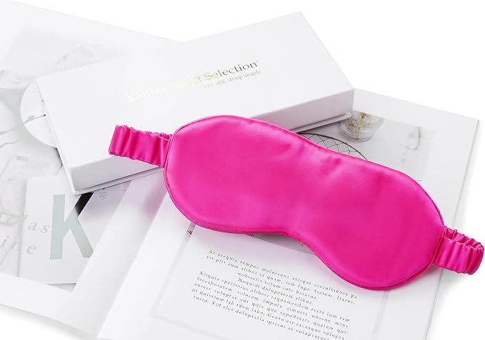 Silk Sleep Mask Light Blocking Luxury 100% Mulberry 19mm Silk Eye Mask Eye - Image 2