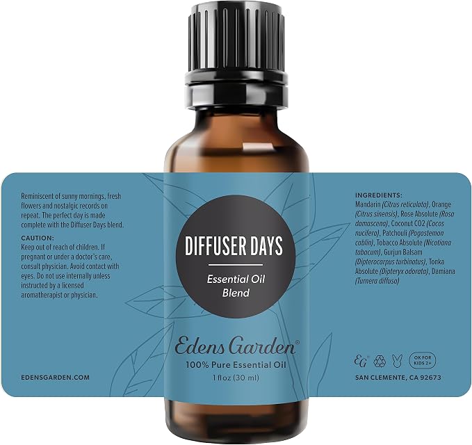 Edens Garden Diffuser Days Essential Oil Blend- 100% Pure Premium Grade - Image 9