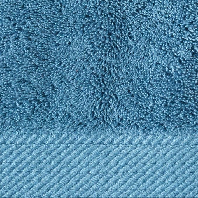 SUPERIOR Solid Egyptian Cotton Towel Set, Washcloths 13” x 13”, Hand Towels 20” - Image 11