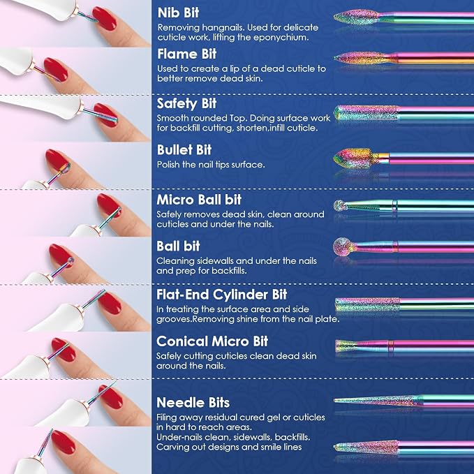21pcs Nail Drill Bits Sets - Image 2
