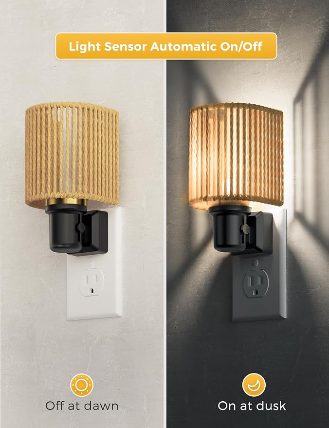 L LOHAS LED Night Lights Plug into Wall, Boho Night Light, Decorative Bohemian - Image 3