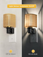 L LOHAS LED Night Lights Plug into Wall, Boho Night Light, 2 Pack, Decorative - Image 3