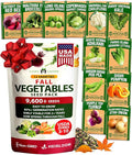 HOME GROWN 12 Fall Vegetable Seeds 9600+ Heirloom Non-GMO, High Germination by HOMEGROWN