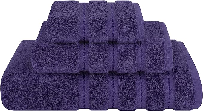 American Soft Linen Premium 3 Piece Towel Set, 1 Bath Towel 1 Hand Towel 1 by AmericanSoftLinen