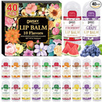 DMSKY 40 Pack Mini Lip Balm, Moisturizing Lip Balm Bulk by DMSKY