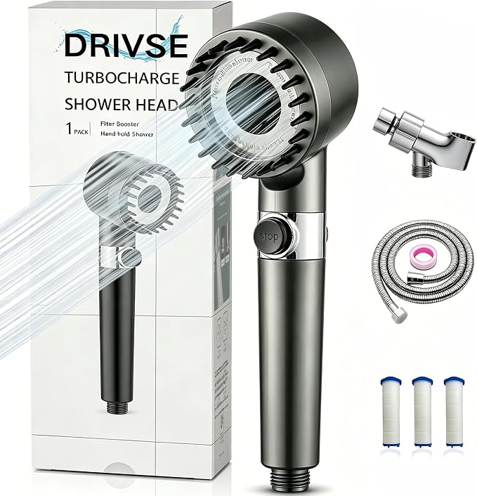 Drivse Showerhead, Drivse Filtered Shower Head by Unknown