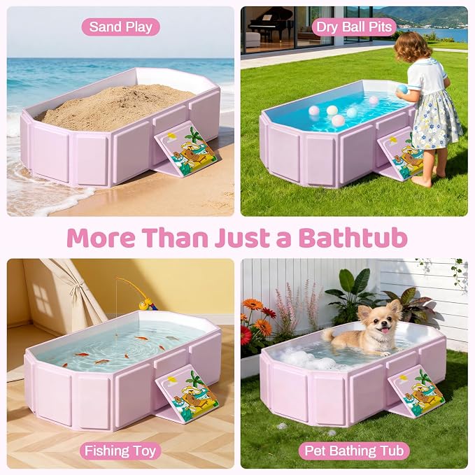 Portable Bathtub, Foldable Bathtub No Installation, Bathroom SPA Soaking Tub - Image 9