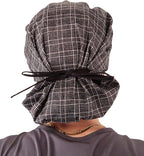 Sparkling EARTH Banded Bouffant Surgical Scrub Ponytail Working Caps and - Image 2