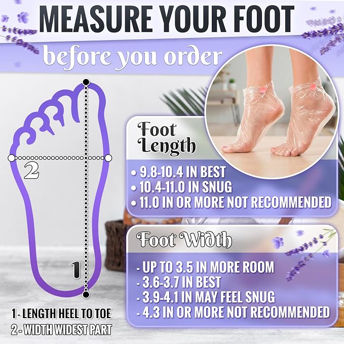 200 Pcs Plastic Socks for Moisturizing Feet – Leak-Proof Foot Gloves for - Image 3