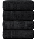 Ycosy 4 Pack Extra Large Microfiber Bath Towels Set, 35x70 inches, Less Lint by Ycosy