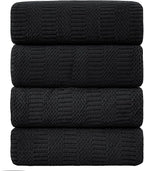 Ycosy 4 Pack Extra Large Microfiber Bath Towels Set, 35x70 inches, Less Lint by Ycosy