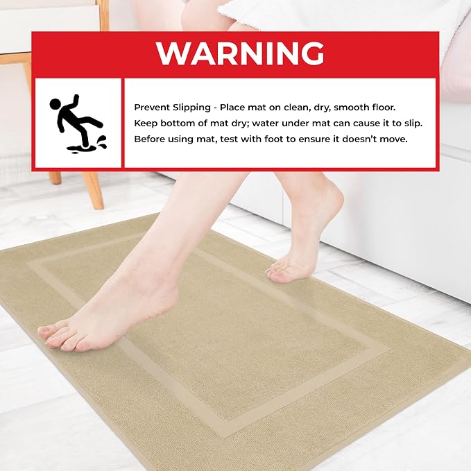 Cotton Paradise 100% Cotton Bath Mats - Image 4