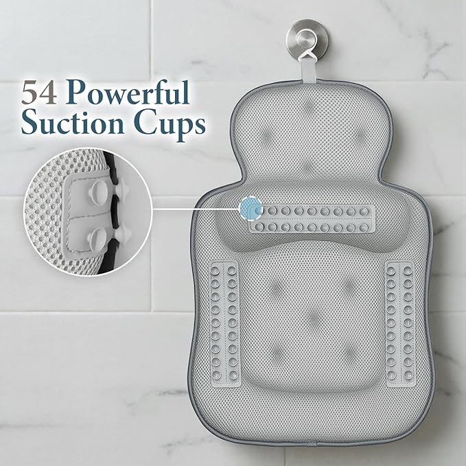 Bath Pillows for Tub, Comfortable Bathtub Cushion for Head and Neck - Image 6