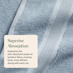 Springtree Home Luxury Bamboo Rayon Bath Towel Set of 4 | 35% Bamboo Rayon - Image 9