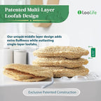 Natural Loofah Exfoliating Sponge - Image 3