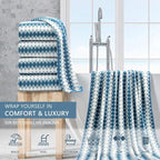 4 Piece Bath Towel Set Oversized Bath Sheet 35"x70" Bathroom Towel Extra Large - Image 2