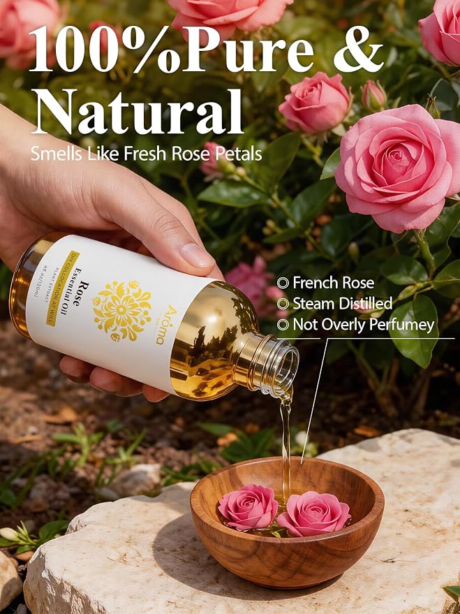 Rose Essential Oil 4 Fl Oz - Image 2