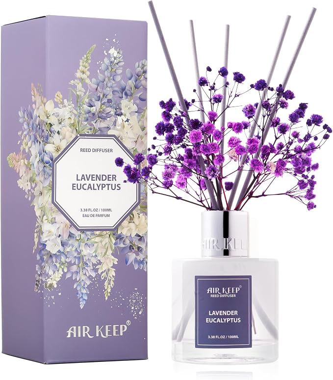 Airkeep Reed Diffuser Set, 3.38 fl oz by Airkeep