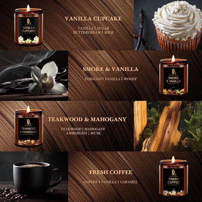 8 Pack Candles for Home Scented, Scented Candles Gifts Set for Women Men - Image 2