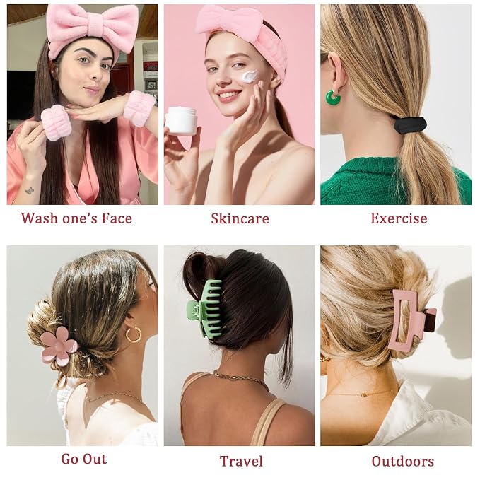 16 Pcs Skincare Headband Set, Face Washing Headband - Image 6