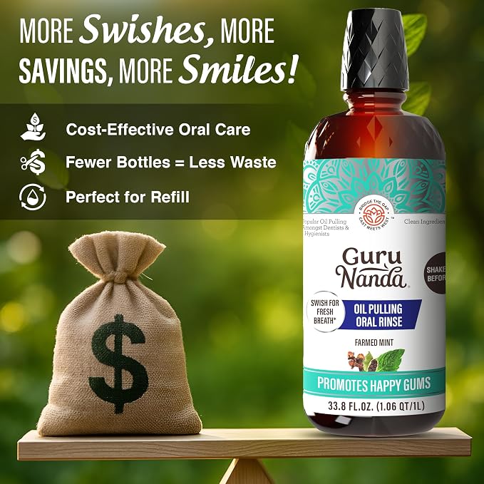 GuruNanda CocoMint Oil Pulling Mouthwash - Image 3
