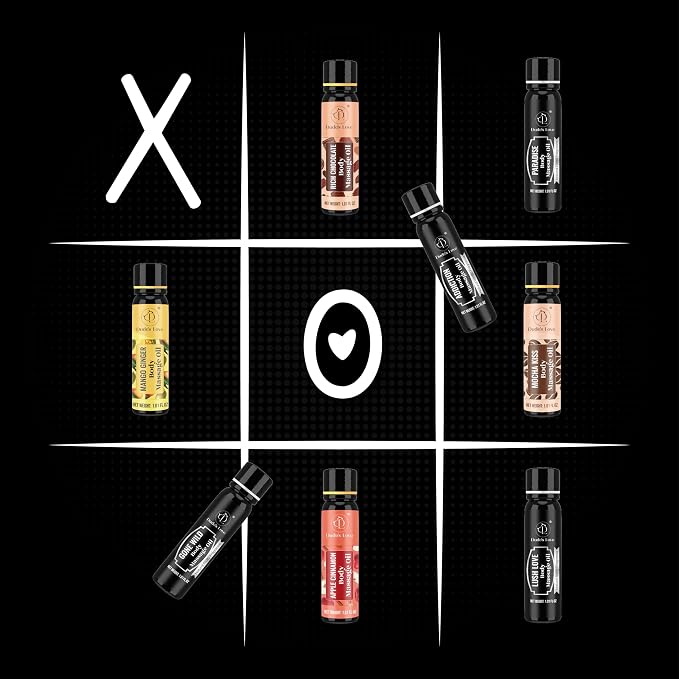 XOXO - 8 Piece Flavoured Body Massage Oils Set - Natural Pleasant Aroma - Image 2
