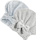 Jseng 2PC Bamboo Fiber Hair Drying Caps, Large Hair Wrap Towels, Extreme Soft & by Jseng