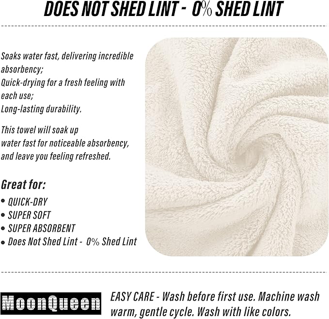 MOONQUEEN 18 Pack Premium Hand Towels - Image 4