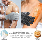 Exfoliating Gloves for Big Hands 8Pack- Lengthened and Large Double-Sided - Image 2