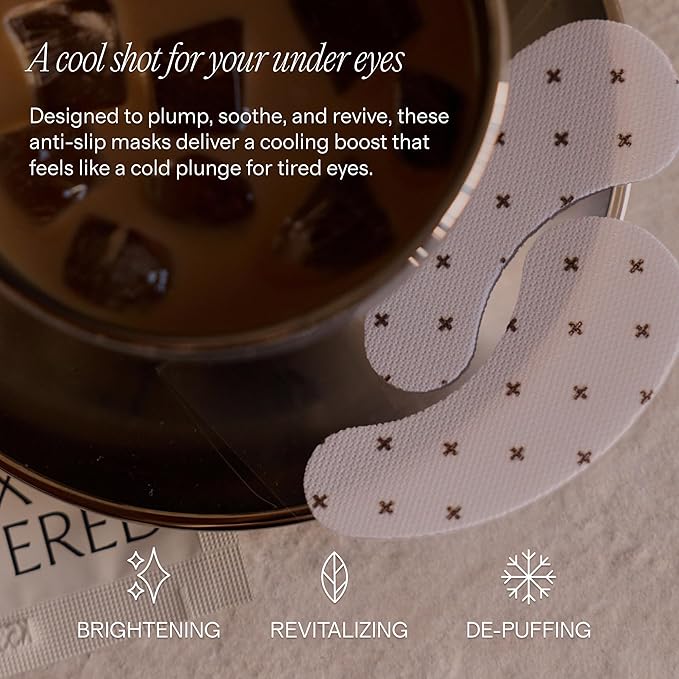 + Lux Unfiltered Iced Latte Cooling Under Eye Patches - Image 2