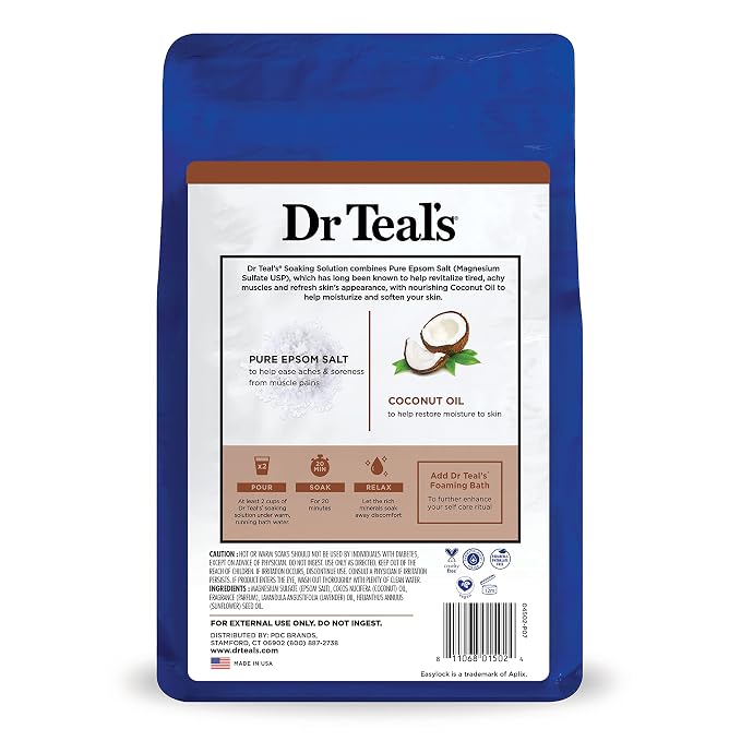 Dr Teal's Epsom Salt Magnesium Soak, Nourish & Protect - Image 10
