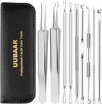 UUBAAR 9PCS Blackhead Remover Tools, Pimple Popper Tool Kit - Image 8