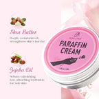 Cold Paraffin Wax Cream for Hands and Feet, Shea Butter Cuticle Balm, Rose - Image 3
