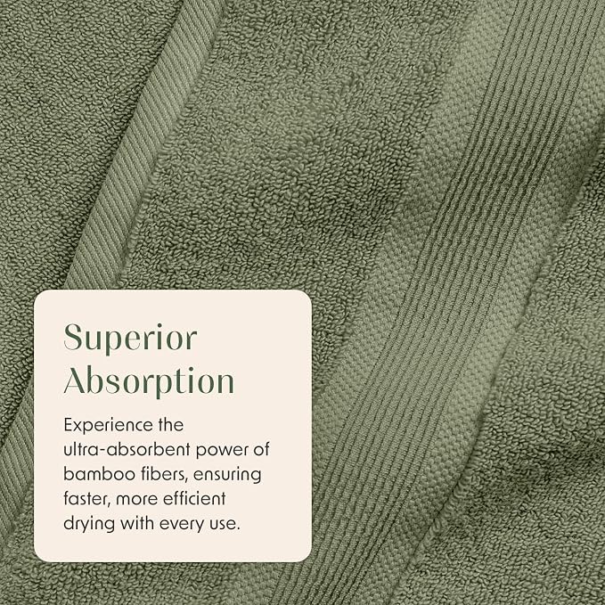 Springtree Home Luxury Viscose from Bamboo Bath Towel Set 6 Piece Set | 35% - Image 5