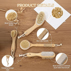 5 Packs Dry Brushing Body Brush Set - Image 8
