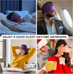 LC-dolida Sleep Mask with Bluetooth Headphones, Ice Silk Sleep Headphones with - Image 8