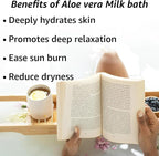 Creamy Oats Milk Bath Soak Hydrate Moisturize Soften Skin Aloe Vera Honey - Image 2
