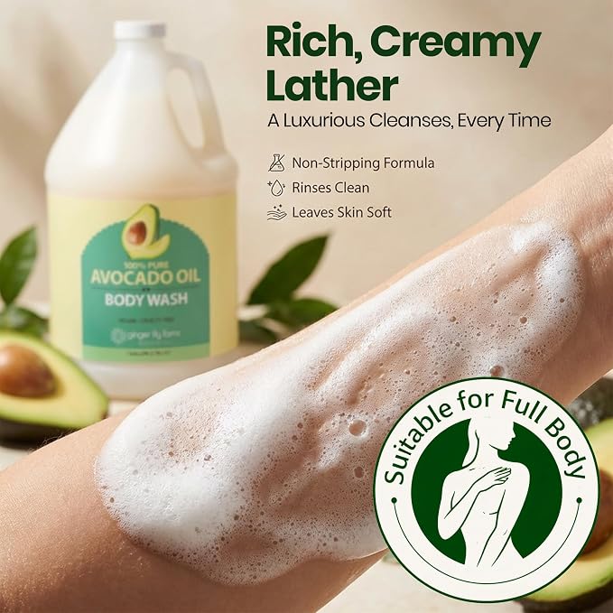 Ginger Lily Farms Botanicals 100% Pure Avocado Oil Body Wash - Image 6