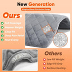 3 lb Weighted Heating Pad for Neck and Shoulders, Mothers Day Gifts for Mom - Image 4