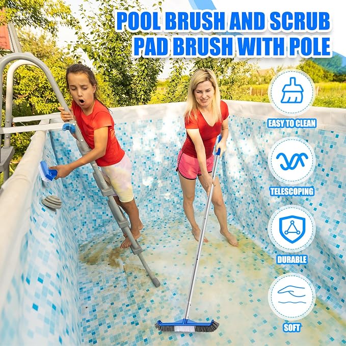 Tioncy 4 Pcs Pool Brushes Kit - Image 4