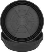 LWALRS 4 Packs 8 Inches Plant Saucer Drip Trays, Round Plastic Plant Pot by LWALRS
