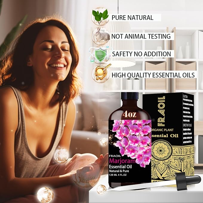 Marjoram Essential Oil, Marjoram Oil 4 Fl Oz 120ML - Image 2